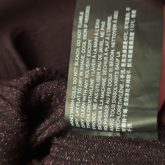 THEORY Cutout Metallic Ribbed Knit Fit-and-Flare Sleeveless Dress In Merlot - Picture 16 of 16